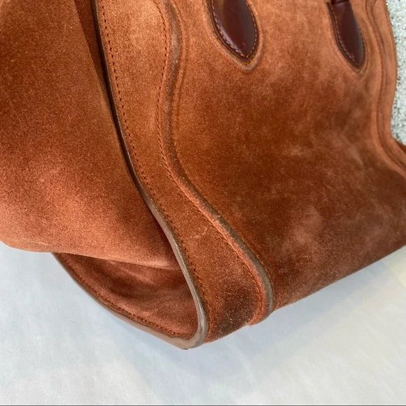 Celine Medium Phantom Medium Luggage Tote Brown Suede - Picture 10 of 16